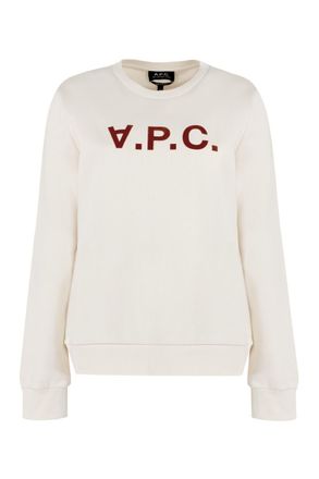 A.P.C. A. P.C. Viva Logo Detail Cotton Sweatshirt