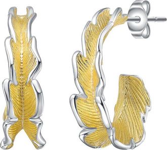Rachel Glauber 14K Plated Wavy Earrings