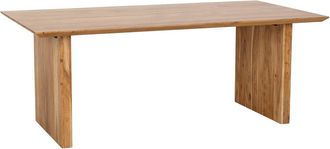 Wanderlust Deco Mesa De Comedor De Madera Marr&oacute;n 200x100x76h Cm