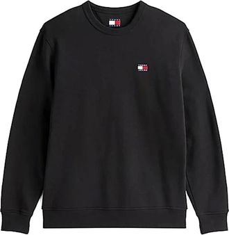 Tommy Jeans Sweatshirts, male, Black, Size: 2XL Felpa