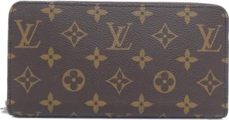 Louis Vuitton Brown Coated Canvas Long Wallet (Bi-Fold) (Pre-Owned)