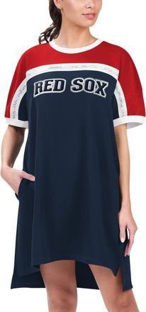 G-III 4Her by Carl Banks Womens G-III 4Her by Carl Banks Navy/Red Boston Red Sox Circus Catch Sneaker Dress at Nordstrom, Size Medium