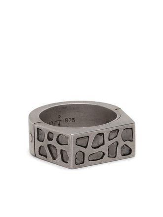 Parts Of Four Anello in argento sterling con diamanti - Effetto metallizzato