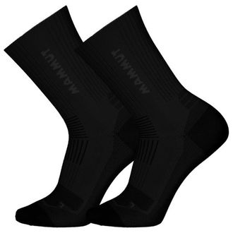 Mammut Multisport Crew 2-Pack Multifunktionssocken - Unisex | schwarz