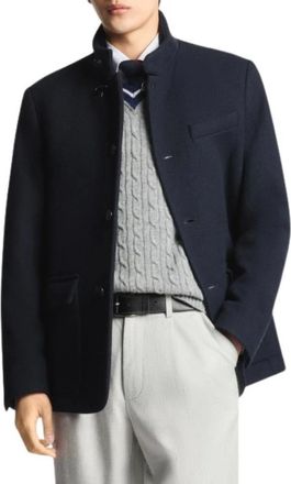 Fay Jassen, Heren, Blauw, XS, Wol, Blouson