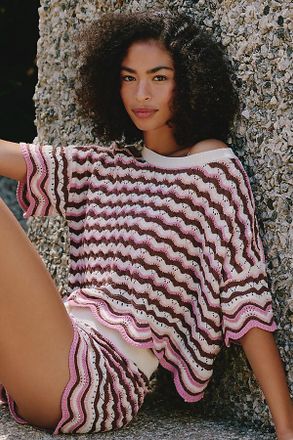 L*Space Sun Chaser Crochet Crop Top