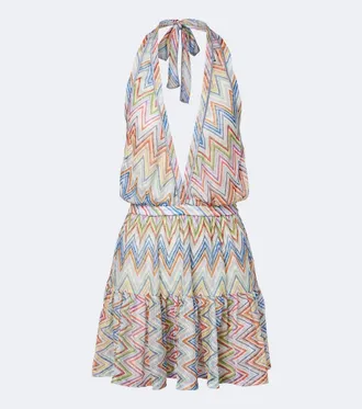 Missoni Zigzag halterneck minidress