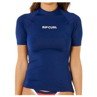 Rip Curl Classic Surf S/S UPF Rashguard Lycra f&uuml;r Damen | blau