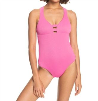 Roxy Love One Piece In Pink Guava