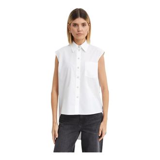 Helmut Lang Shirts, female, White, Size: XS Sleeveless Apex Tail Shirt