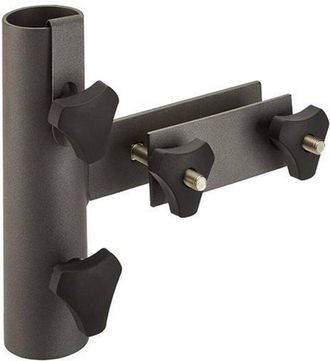 OEM Soporte Para Sombrilla De Jard&iacute;n Con Montaje Vertical Para Barandillas Planas - Platinum Negro Homms