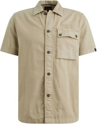 PME Legend Heren, Overhemden, Beige, Maat: M Katoen