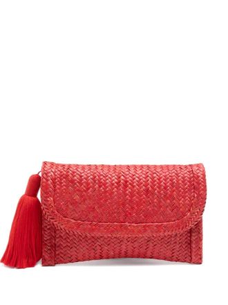 NANNACAY Belica clutch bag - unisex - Straw - One Size - Red