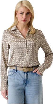 Guess Overhemden, Dames, Geel, XL, Polyester, New Concetta Shirt
