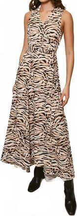 Hutch Vela Maxi Dress In Beige
