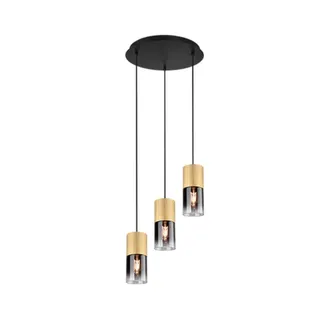 Trio Lighting L&aacute;mpara Colgante Robin Bronce Mate De 3 O 4 Luces
