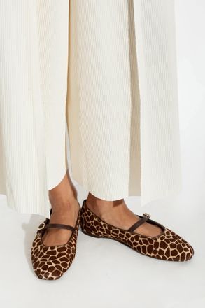 Kate Spade New York Halo Ballerinas With Giraffe Motif, Womens, Brown