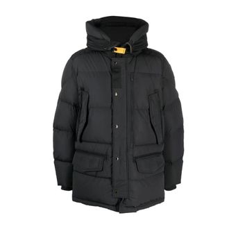 Parajumpers Down Coats, male, Black, Size: L Harraseeket Hooded Parka