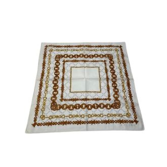 Celine Pre-owned Scarves, female, White, Size: ONE SIZE Pre-owned Vintage Scarf
