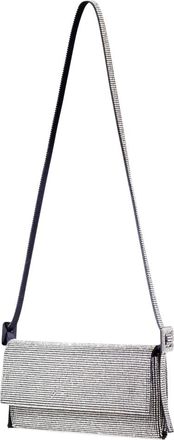 Benedetta Bruzziches Tassen, Dames, Grijs, ONE Size, Satijn, Vittissima La Grande Bag - The World Is Not Enough