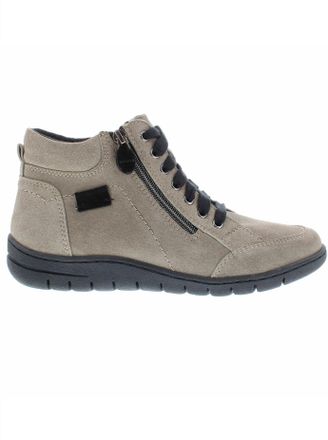 Reflexan Stiefelette REFLEXAN, Damen, Gr. 38, grau (steingrau), Glattleder, Veloursleder, Schuhe Stiefelette