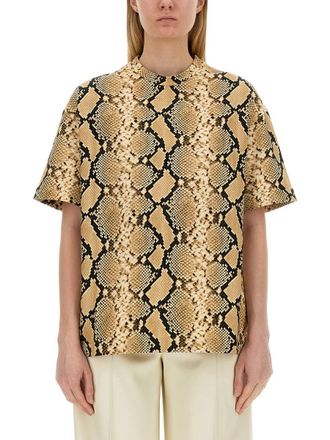 Jil Sander T Shirt With Animal Pattern