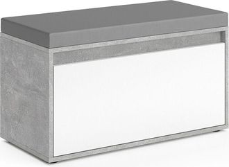 Vicco Panca scarpiera da ingresso Iker, Calcestruzzo, 80 x 45 cm