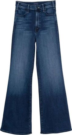 Mother Blue Flared High Rise Jeans