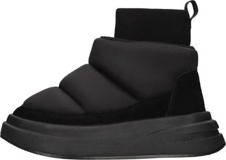 Ash Technische Enkelboots van Stof - Dames - Winterlaarzen - Zwart - 39 EU - Leer - Schoenen