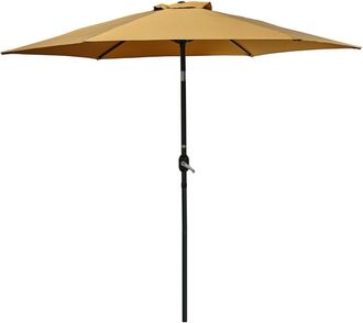 DCB Garden Dcb Garden - Marbella - Sombrilla Con Manivela En Aluminio Y Lona Mostaza