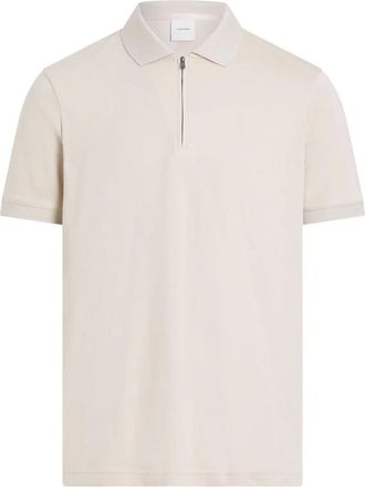 HUGO BOSS Heren Ritssluiting Regular Poloshirt met Korte Mouwen (Wit)