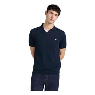 Harmont & Blaine V-Neck Polo - male - Harmont & Blaine - Polo Shirts - Blue - XL - Tops