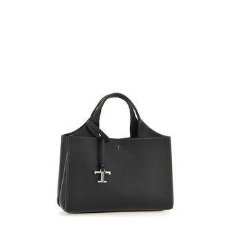 Tod's APA Due Manici T Pend Costola Mini - female - Tods - Handbags - Black - ONE SIZE - Bags