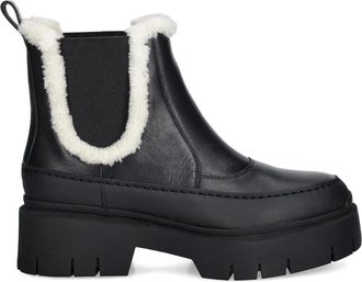 HUGO BOSS Stivali Chelsea in pelle - Nero