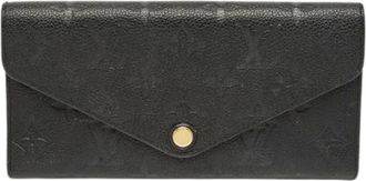 Louis Vuitton Pre-owned Wallets, female, Black, Size: ONE SIZE Pre-owned Leather Wallet