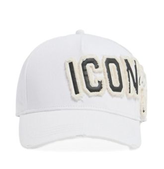 Dsquared2 White Icon Logo Baseball Hat