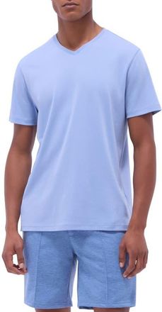 Bugatchi Holden Pima Cotton T-Shirt in Air Blue at Nordstrom, Size Xx-Large