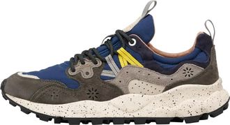 Flower Mountain Suede and technical fabric sneakers Yamano 3 MAN - Heren - Sneakers - Veelkleurig - 44 EU - Schoenen