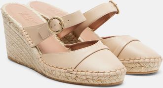Malone Souliers Farah leather espadrille wedges