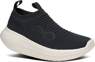 Oofos Womens Oomy Zen Slip On Shoes In Chalk / Black