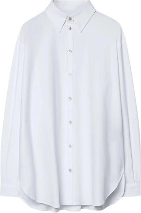 Roberto Ricci Design Oxford Jacquard Shirt - Dames - Overhemden - Wit - S - Overhemden