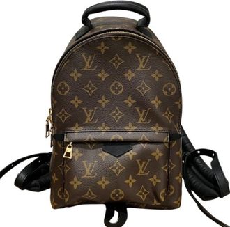 Louis Vuitton Black Brown Pvc Backpack (Pre-Owned)