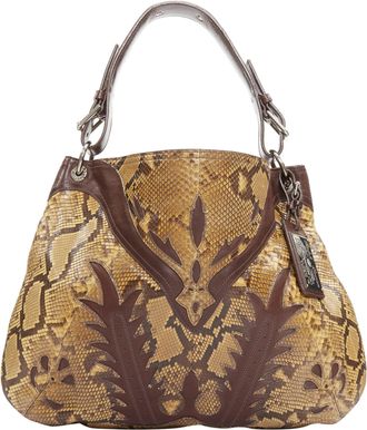 Ralph Lauren Purple Label Proprietor scaled leather Western Flame hobo bag