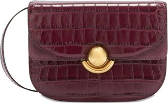 Furla Sfera crocodile-embossed dome satchel - Red