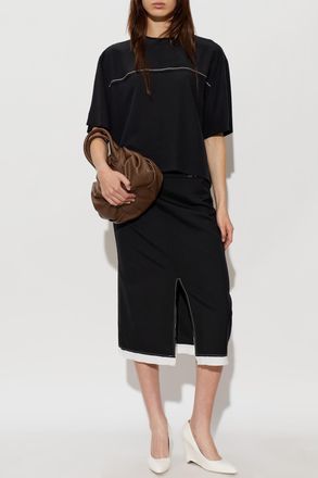 Marni Silk Top, Womens, Black