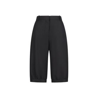 Dior Grain de Poudre Bermuda Shorts - Dames - Korte Broeken - Zwart - S - Wol - Korte Broeken