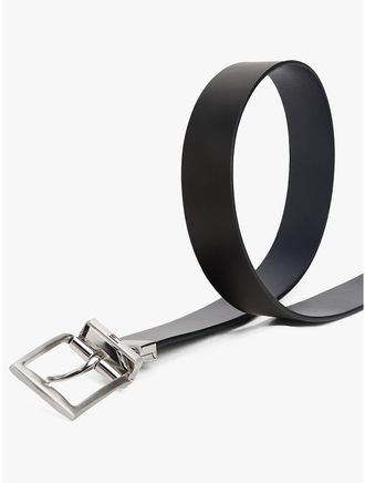 Tommy Hilfiger Mens Reversible Leather Belt - Space Blue / Black - 40