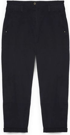 Fiorella Rubino Katoenen Ballonbroeken - Dames - Straight fit broeken - Blauw - XL - Katoen - Broeken