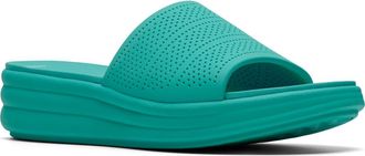Clarks Drift Twist Wedge Slide Sandal in Jade at Nordstrom Rack, Size 8.5