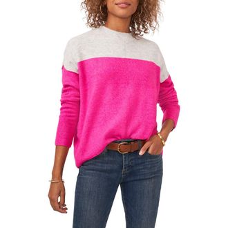 Vince Camuto Extended Shoulder Colorblock Sweater in Paradox at Nordstrom Rack, Size Small